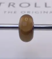 Trollbeads Unique Brown On Pink Armadillo Bead