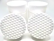 Refill Pack of 12 Drill Powered XL 4.5” Magic Sponge Erasers | Compatible with RotoEraser | 25% Thicker Ultra Durable Melamine Cleaning Eraser Pads for Bathroom Kitchen Floors Round 4.5" x 1.25" Thick