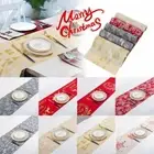 Christmas Table Runner Xmas Tablecloth Table Flag Dining Place Mat Home Decor