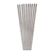 10pc D.Line 22.5cm Reusable Stainless Steel Udon/Noodles Chopsticks Cutlery Set