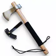 Tomahawk Axe | 50 CM Polished High Carbon Steel - Paracord Handle, Lanyard