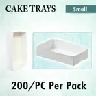 Paper Takeaway Food Tray 200Pk M/S Small Catering Cupcake Cake Boxes Disposable