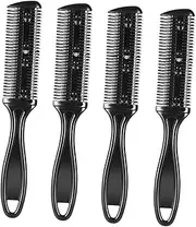 NIYANGLE 4Pcs Double Sided Razor Comb Hair Cutters Practical Hair Thinning Tool for Easy Hair Grooming and Styling Durable Design for Men and Women for All Hair Types