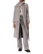 Maje Long Double Faced Coat