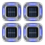 Solar Garden Lights 4Pcs 8LED Solar Powered Deck Lights Garden Path Wall Lamp