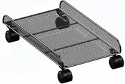 ﻿CPU Holder CPU Stand Metal CPU Stand Under Desk with Locking Caster Wheels Gaming PC Holder, PC Stand for Floor CPU Stand Fits for Most Gaming PC PC Tower Stand(Black)