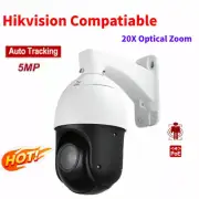 Hikvision Compatiable 20XHigh Speed POE 5MP Auto Tracking PTZ IP Camera Audio@