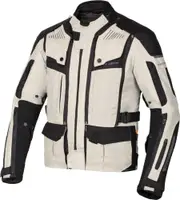 Seca Strada Evo Motorcycle Textile Jacket, black-grey, Size XL for Men Black Grey