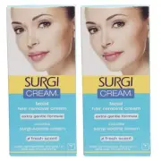 Surgiwax Facial Hair Removal Cream, Extra Gentle 1 oz x 2 pack