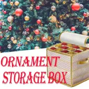 Xmas Tree Ornament Storage Box Christmas Tree Ball 64 Baubles Storage Box US