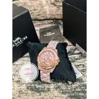 在飛比找蝦皮購物優惠-Coach山茶花陶瓷女錶 手錶 精品錶  精品手錶