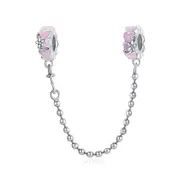 925 Sterling Silver Heart Safety Chain For Diy Bracelets & Necklaces
