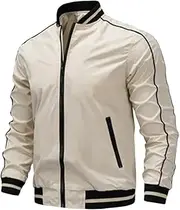 [Generic] Men's Lightweight Jackets Breathable Golf Wear Bomber Coats Men Outdoor Windbreaker Baseball Jacket