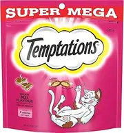 TEMPTATIONS Cat Treats Hearty Beef Flavour 350g Bag