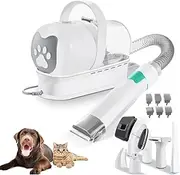 7 in 1 Pet Grooming Kit with Vacuum, 13000PA Ultra Quiet Dog Clippers with 1L Dust Container and 13 Combs Professional, Pet Hair Remover for Shedding Thick & Thin Dogs Cats