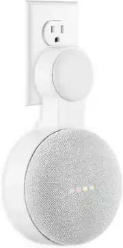 Google Home Mini Wall Mount Holder, Caremoo Space-Saving Design AC Outlet Mount,