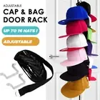 Cap Rack Multi Hooks Sturdy Punch-free Coat Hanger Reusable