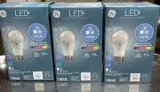3 Pc GE LED+ Color Changing LED Light Bulb with Remote, Multicolor, A19 Standard