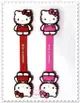 ♥小花花日本精品♥ Hello Kitty 造型束線組 集線器 捲線器 粉色 紅色 站姿 兩個一組 21085307