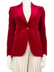 Red Velvet Blazer