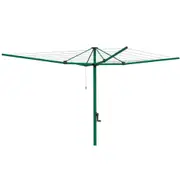 Hills Everyday 7 Line Rotary Clothesline in Norfolk Pine Colour 47m Line Space