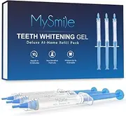 MySmile Teeth Whitening Gel Refill Pack, 3 Non-Sensitive Teeth Whitening Pen, Deluxe Teeth Whitener Dental Grade Tooth Whitening Gel for Home, 10 min Fast Result…