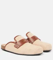 [JW Anderson] JW Anderson Leather-trimmed mules AU 9 beige