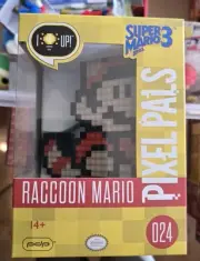 PDP Pixel Pals Raccoon Mario #024 Super Mario Bros 3 Rare Nintendo Light Up Toy