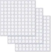 Giantree 300Pcs Foam Felt Pads Small, Self Sticky Tack Adhesive Dots, No Trace Double Sided Museum Putty Poster Putty, Clear Removable Self Stick Pads for Furniture Festival Decoration