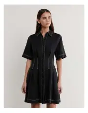 [JAG] Bella Linen Dress in Black