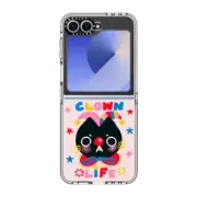 Galaxy Z Flip6 Clear Case CLOWN LIFE