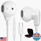 USB C Headphones for Galaxy A54 A53 A35 Samsung S25 S24 FE S23 S22, USB Type