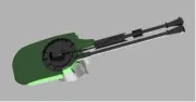 AMT ERTL Slave 1 3d Printed Blasters and Fin Taps(can do for other scales too)