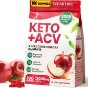 Apple Cider Vinegar Gummies Advanced ACV Gummy with Probiotics BHB B12 and Ke...