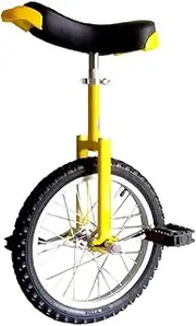 Adjustable Unicycle 20 Inch Balance Exercise Fun Bike Fitness, Black/Blue/Red/Yellow (Color : Red, Size : 18Inch) Durable TDF