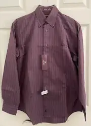 Nordstrom Men's Smartcare Dress Striped Shirt Cotton Wrinkle Resistant Sz S