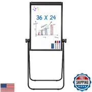 Stand White Board - 36x24 Magnetic Dry Erase Board Flipchart Easel Whiteboard