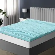 Bedra King Single Memory Foam Mattress Topper Cool Gel Bed Bamboo Cover 7-Zone 8CM