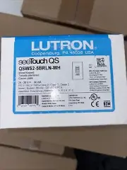 Lutron: QSWS2-5BRLN-WH - SEE TOUCH QS 5 Button Wallstation