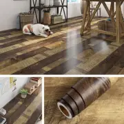 Piso de Vinilo Rollo de Madera Reciclada Resistente al Agua Autoadhesivo Bano