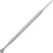 2 in 1 Manicure Cuticle Pusher Tool, Ring Design, Suitable for Nail Care, Ideal Replacement for Staleks Pro Expert, Features Horseshoe End and Ring End for Effective Cuticle Removal.