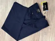 Adidas ClimaLite Flat Front Pro Dry Stretch Navy Blue Golf Pants Men's 38x32 $70