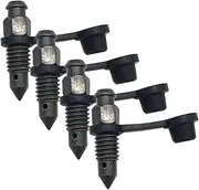 CHILDWEET Motorcycle Brake Bleeder Screws and Covers Pcs Set Stainless Steel Rubber Rust-Resistant Easy to Install and Carry