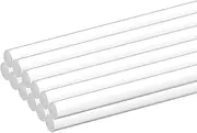 uxcell 12pcs Acrylic Round Rods 1/6" x 12" Clear Acrylic Dowel Rods Sticks Acrylic Plastic Sticks Strip for DIY Crafts Lighting Gardening Decorations - 2mm x 300mm