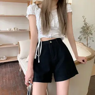 牛仔短褲女2023summer women hot denim shorts jeans denim pant