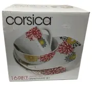Corsica Home Holiday Jewel Dinnerware Set Service for 4