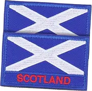CLISPEED 2pcs Scotland Flag Clothing Patches Durable Material Stylish Appliques for DIY Fashion for Home Tailor Shops Crafting Projects