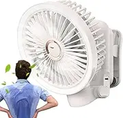 Clip Fan Rechargeable | Portable Fan | Quiet Table Fan, Handheld Portable, Foldable USB Personal Cooling Electric with Strong Airflow & Sturdy Clamp Battery Bank Quiet