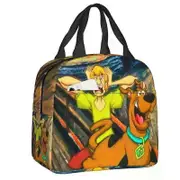 a1935 Starry Sky Gustav Klimt Insulated Lunch Bags Dog Painting Resuable Lunch Tote for School Office Food Box sz444