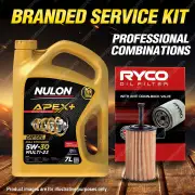 Ryco Oil Filter 7L APX5W30C23 Engine Oil Service Kit for Peugeot 206 XRS XT XTS